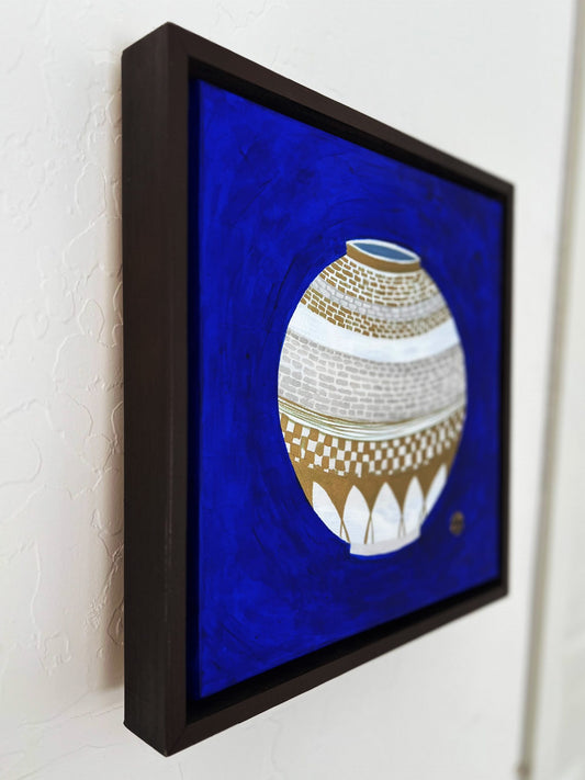 Heritage in Gold: A Modern Korean Vessel (13.2 x 13.2 inches) image 1