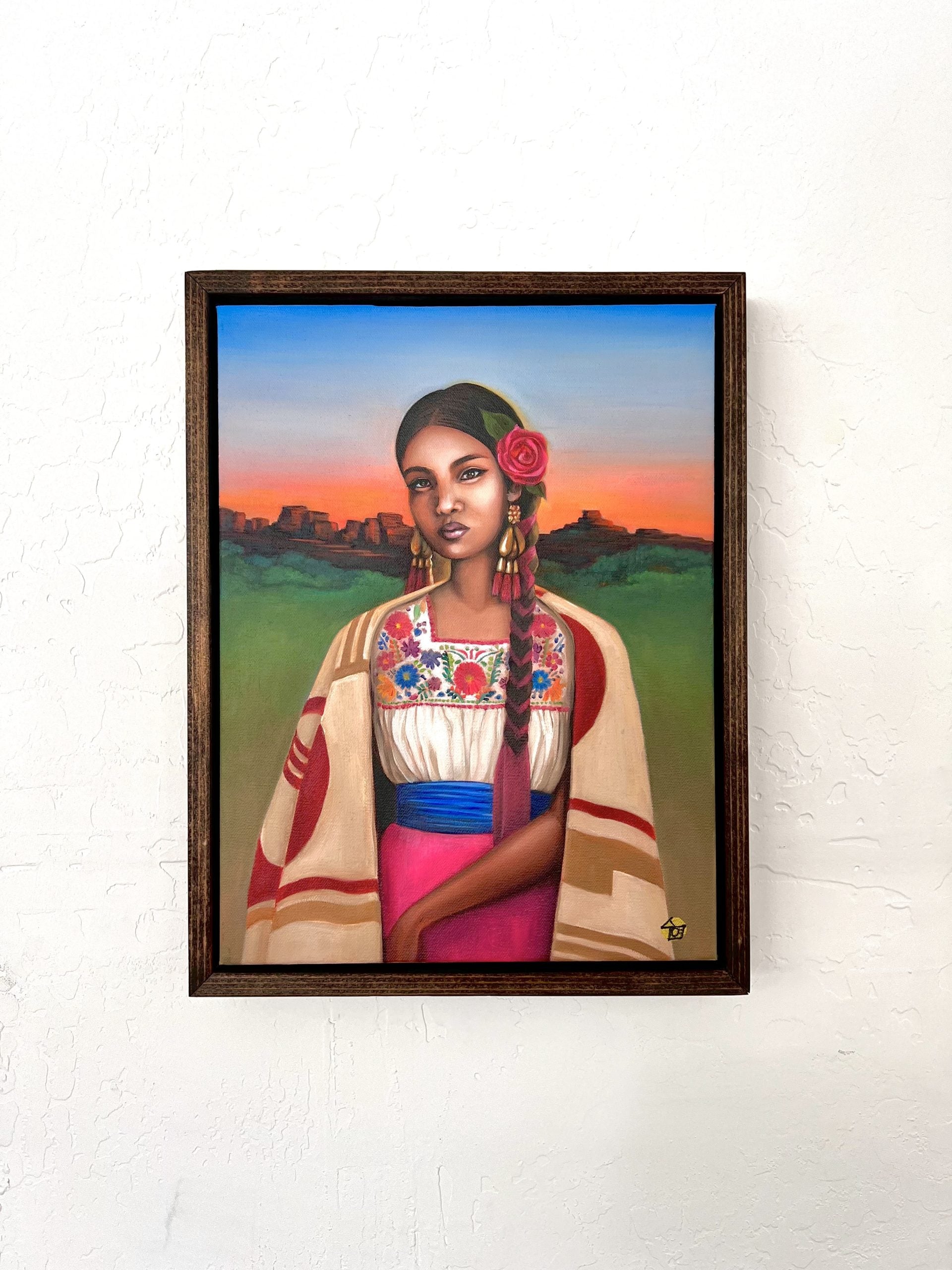 Sunset Mexicana – Original Mexican Cultural Painting | Suyeun
