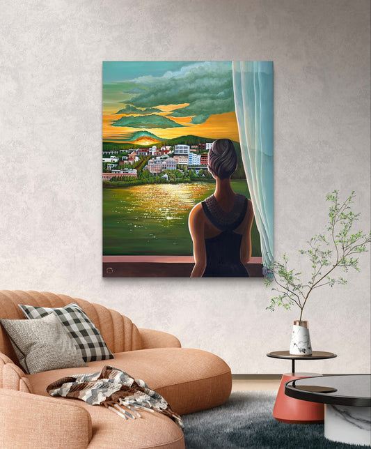 "I Am Going to Miss You" – Original Oil Painting (80x100cm) image 1