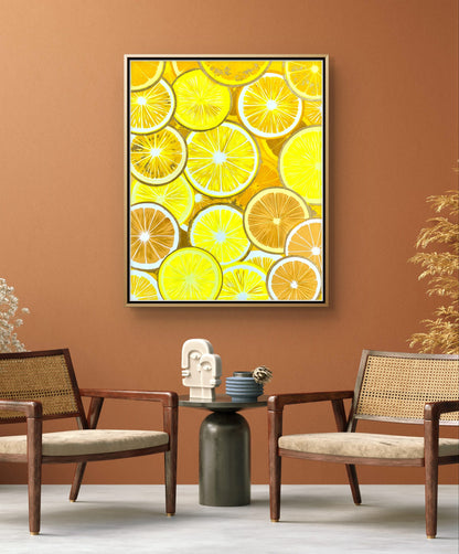 “Citrus Botanical” – Mixed Media Artwork (80x100cm), 86x106cm framed image 6