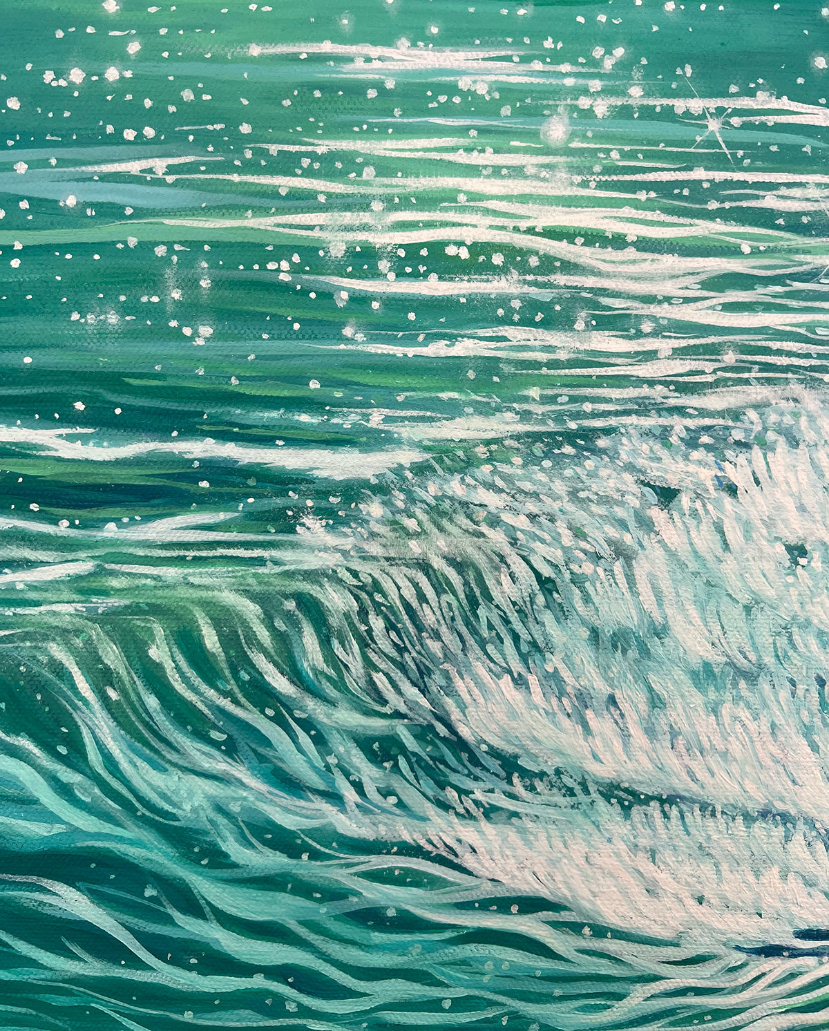 “Shore of Bliss” – Original 40x30" Framed Oil Painting on Canvas by Suyeun Lee image 7