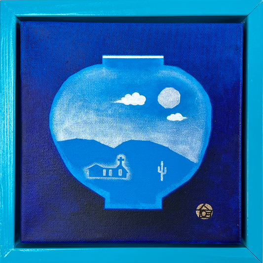 Blue Hour Sanctuary - 8x8' (10x10" with frame)