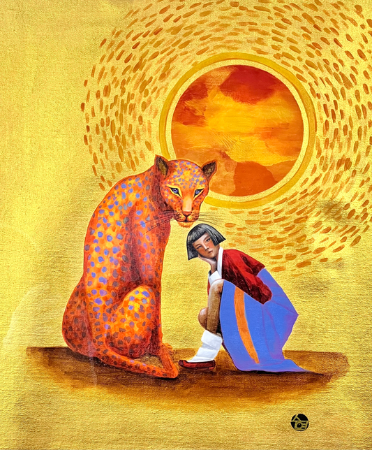 The Sun’s Guardian - 16 x20" (21.5x25.5" with glass frame)