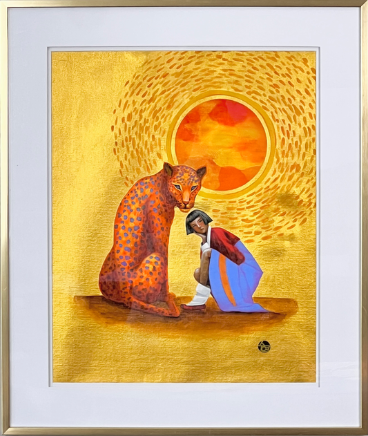 The Sun’s Guardian - 16 x20" (21.5x25.5" with glass frame)
