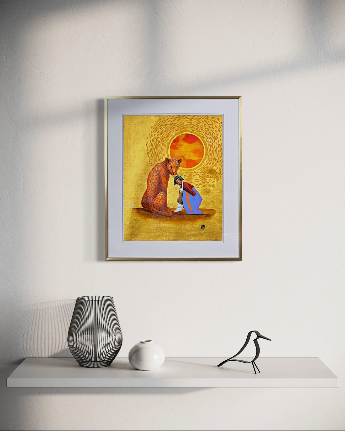 The Sun's Guardian original painting by Suyeun Lee, fine art near Chandler and Gilbert AZ