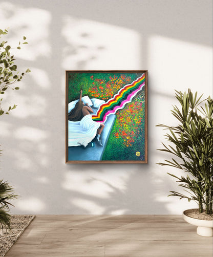 “Whispers of Peace” by Suyeun - Original Oil Painting on Canvas, 70x80cm image 1