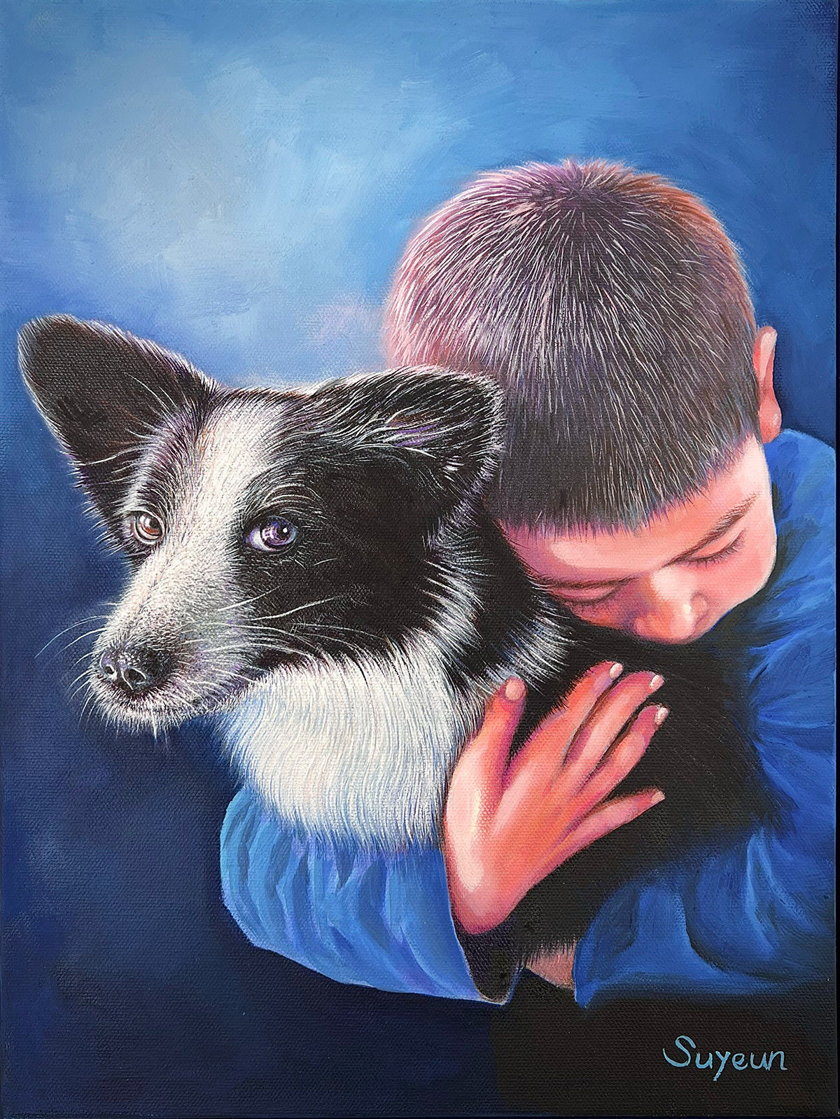 "Soul Whispers" – Original 12x16" Framed Oil Painting on Canvas by Suyeun Lee image 6