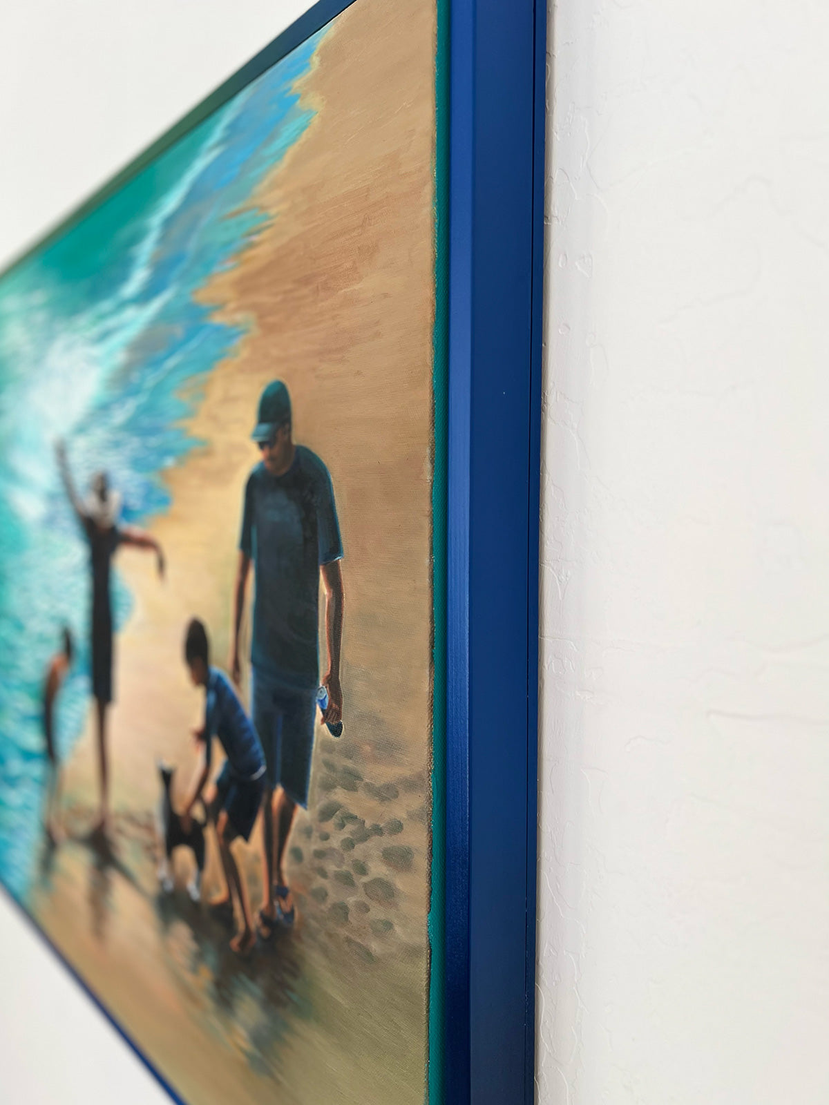 “Shore of Bliss” – Original 40x30" Framed Oil Painting on Canvas by Suyeun Lee image 3