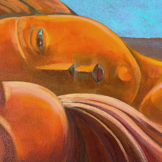 Sedona Dreaming original 24x36 Arizona landscape painting by Suyeun Lee, Maricopa artist

