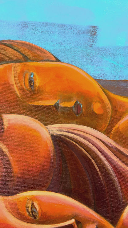 Sedona Dreaming original 24x36 Arizona landscape painting by Suyeun Lee, Maricopa artist


