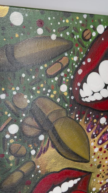 “You're Safe” – Original Acrylic on Canvas, 80 x 110 cm / 31.5 x 43.5"