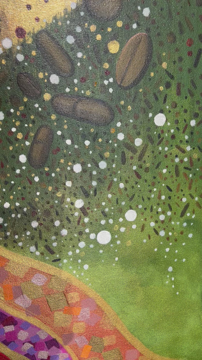 “You're Safe” – Original Acrylic on Canvas, 80 x 110 cm / 31.5 x 43.5"